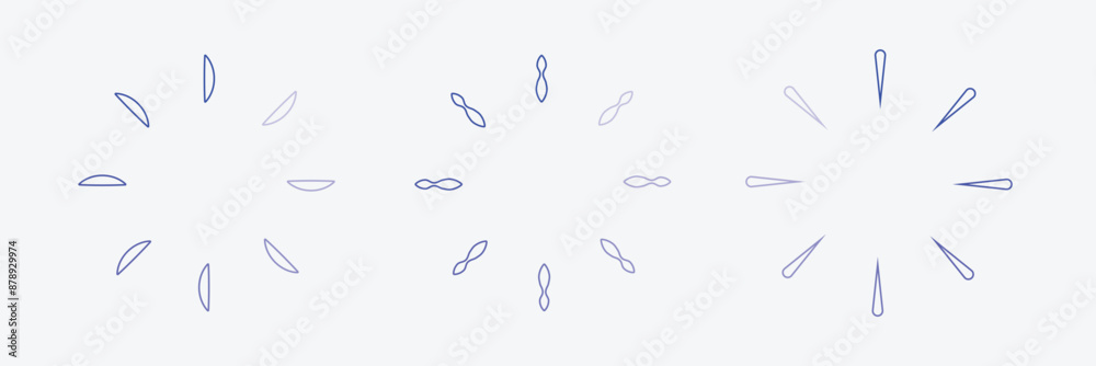 Obraz premium Loading bar icons. website load bar vector icon, Circle Buffering icon. loader collection. Loading status, Loading isolated. Load symbol, load vector icons, buffering vector icon. Eps 10.