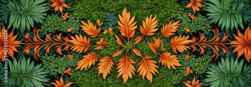 Tropical Leaf Pattern.