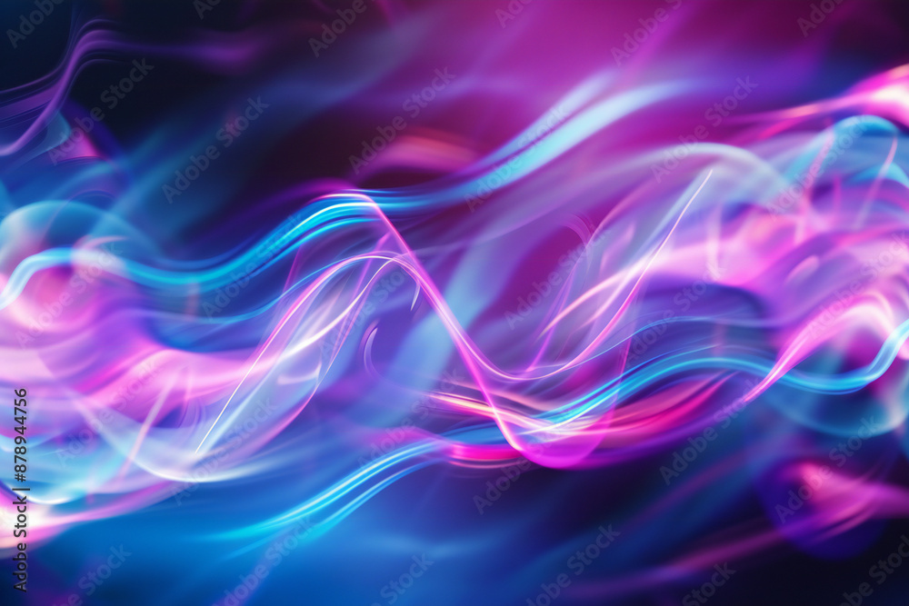 Vibrant Neon Light Waves with Glowing Lines and Abstract Patterns for a Dynamic and Futuristic Design Vibrant Neon Light Waves with Glowing Lines and Abstract Patterns for a Dynamic and Futuristic Design