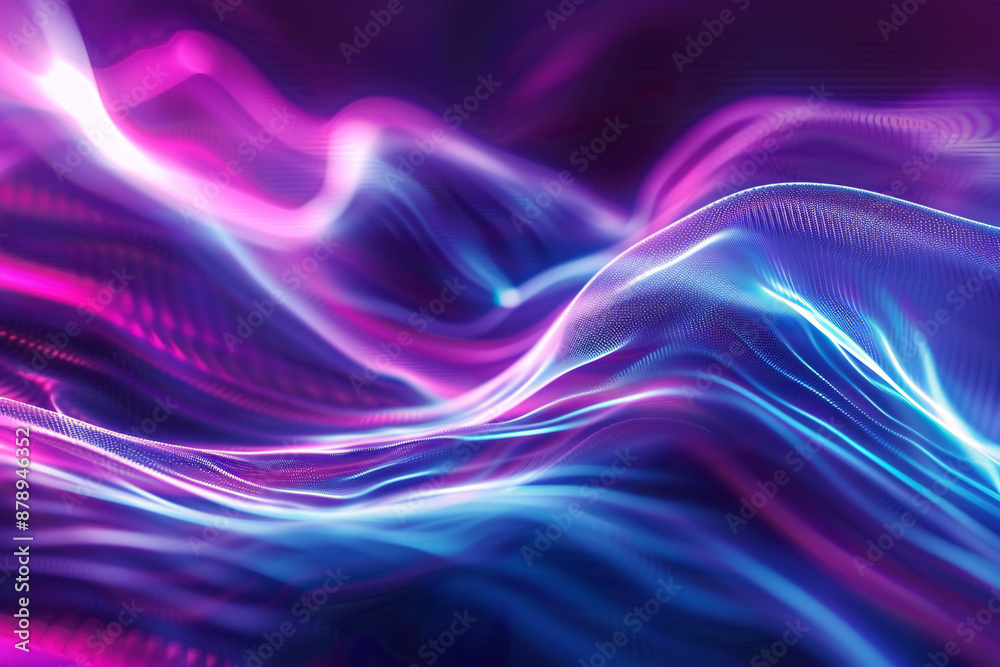 Vibrant Neon Light Waves with Glowing Lines and Abstract Patterns for a Dynamic and Futuristic Design Vibrant Neon Light Waves with Glowing Lines and Abstract Patterns for a Dynamic and Futuristic Design