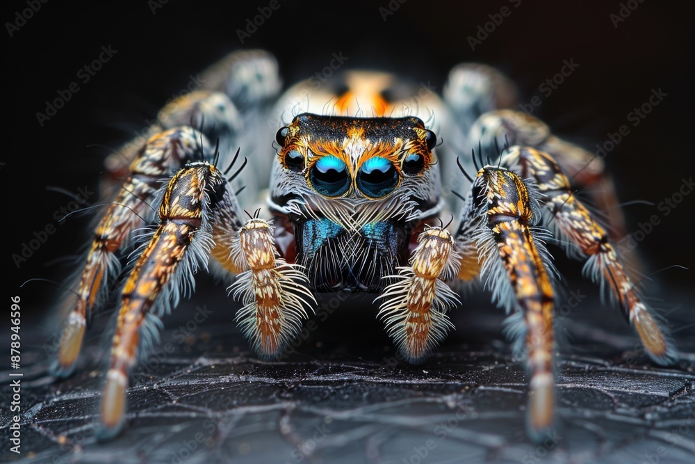 A Strikingly Detailed Jumping Spider Portrait A Strikingly Detailed Jumping Spider Portrait