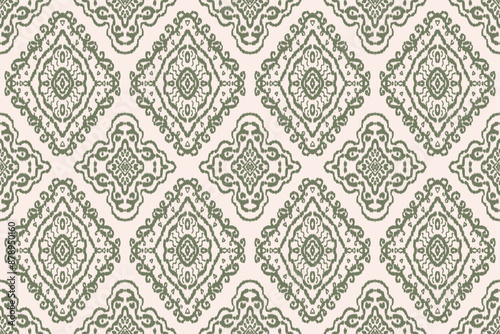 Seamless pattern ethnic design, ikat seamless pattern, ikat art. beautiful hand drawn Design for textile and printin gethnic pattern.beautiful pattern. folk embroidery,bohemian style, abstract art	