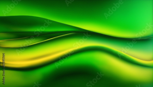 Minimalist curve yellow-green background image