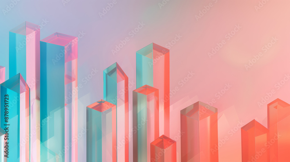 gradients 3d glass cuboids, abstract shapes and texture as banner background, modern art wallpaper gradients 3d glass cuboids, abstract shapes and texture as banner background, modern art wallpaper
