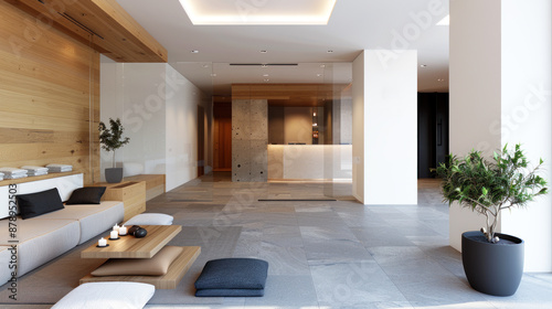 Black ornament spa facility accommodation for comfort in lifestyle hotel