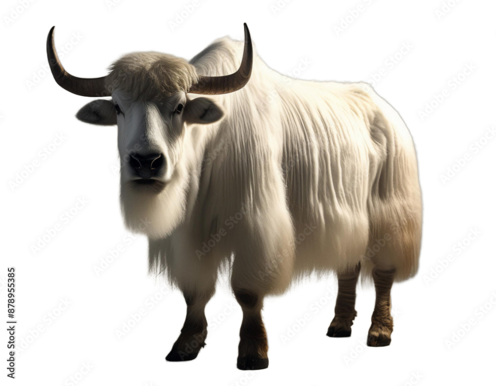 Bison isolated on white background transparent png Bison isolated on white background transparent png