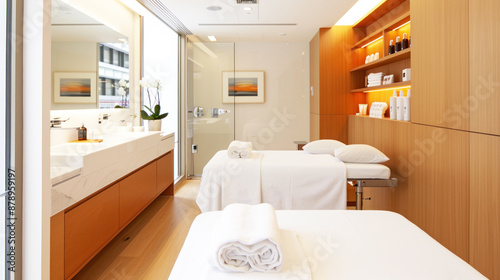 Orange ornament spa facility accommodation for comfort in lifestyle hotel
