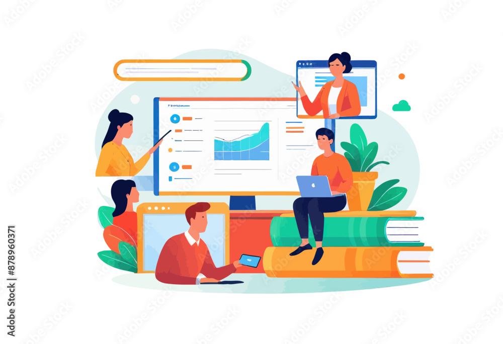Vetor de Collaborative Learning Environment: A Visual Guide to Modern ...