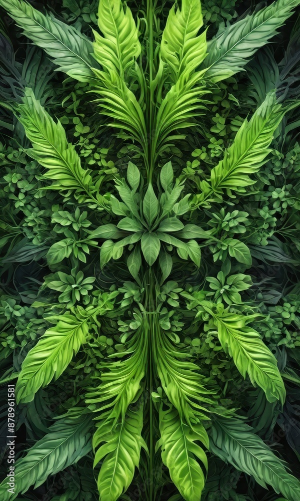 Green Leaves Abstract.