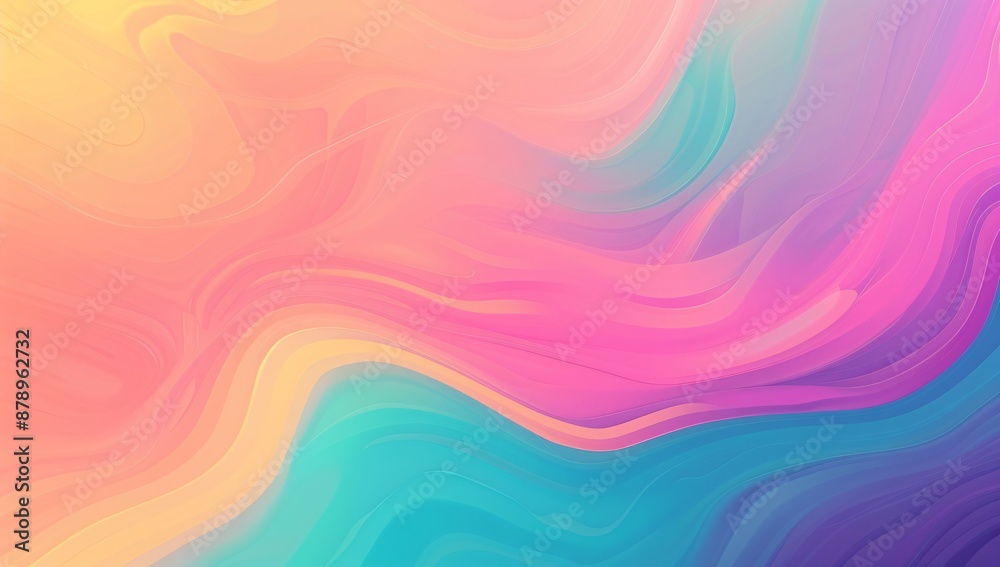 Fototapeta premium Abstract Background with Colorful Gradient in Retro Style