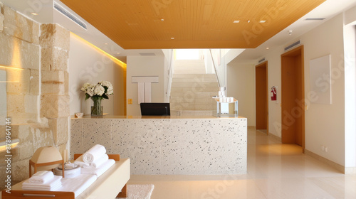 Yellow ornament spa facility accommodation for comfort in lifestyle hotel