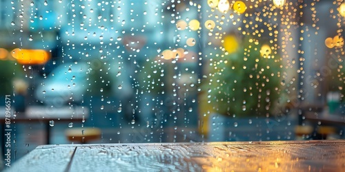 Raindrops on windows cozy cafes study rooms ASMR books comfortable ambiance. Concept Rainy Day Activities, Cozy Spaces, Study Environment, ASMR Books, Comfortable Ambiance