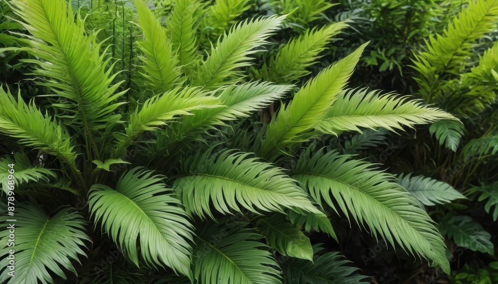 Lush Green Tropical Foliage.