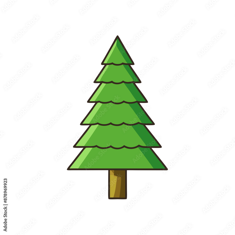 Pine Tree Icon: A Vector Illustration Pine Tree Icon: A Vector Illustration