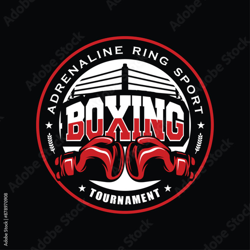 Kick Boxing and Boxing Logo Vector
