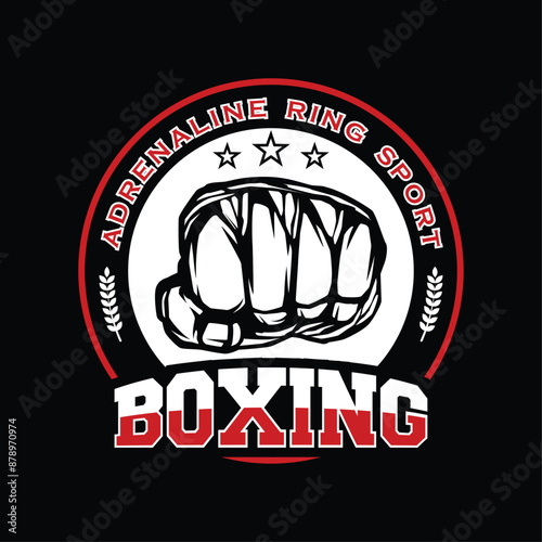 Kick Boxing and Boxing Logo Vector