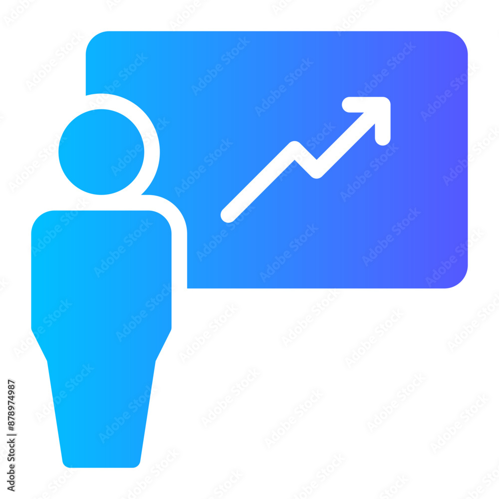 statistics gradient icon statistics gradient icon