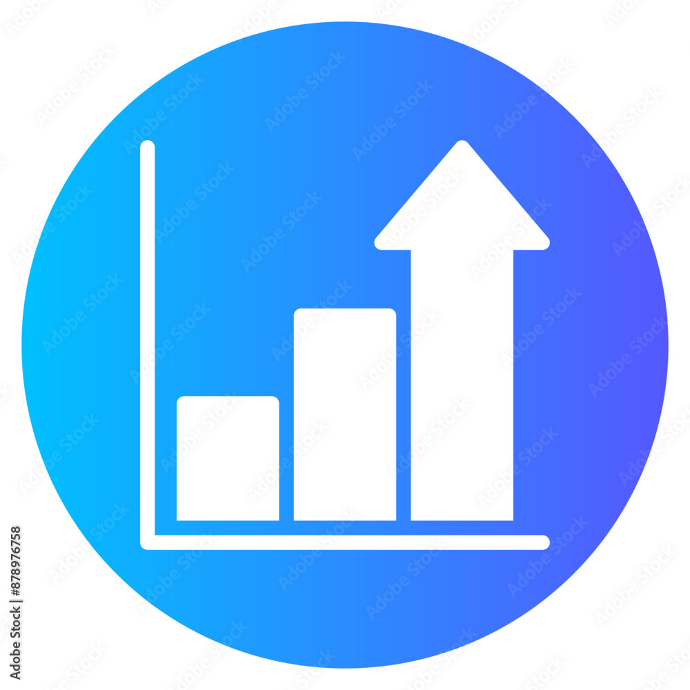 growth gradient icon growth gradient icon