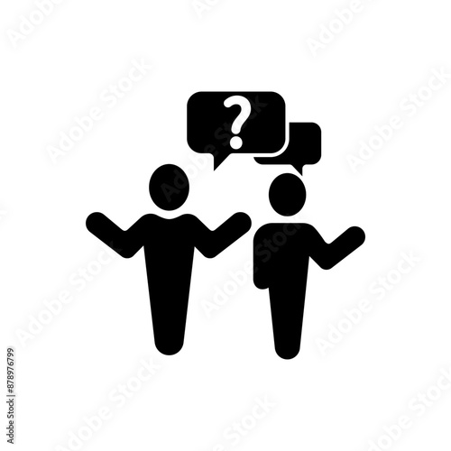 misunderstand concept line icon. Simple element illustration. misunderstand concept outline symbol design.