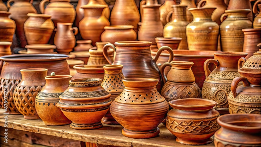 Traditional clay pottery handcrafted by skilled artisans , pottery, clay, traditional, handcrafted, artisan, pottery wheel Traditional clay pottery handcrafted by skilled artisans , pottery, clay, traditional, handcrafted, artisan, pottery wheel