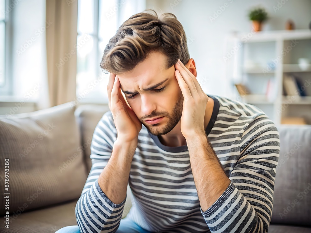 Man with a Headache. Man with a Headache.