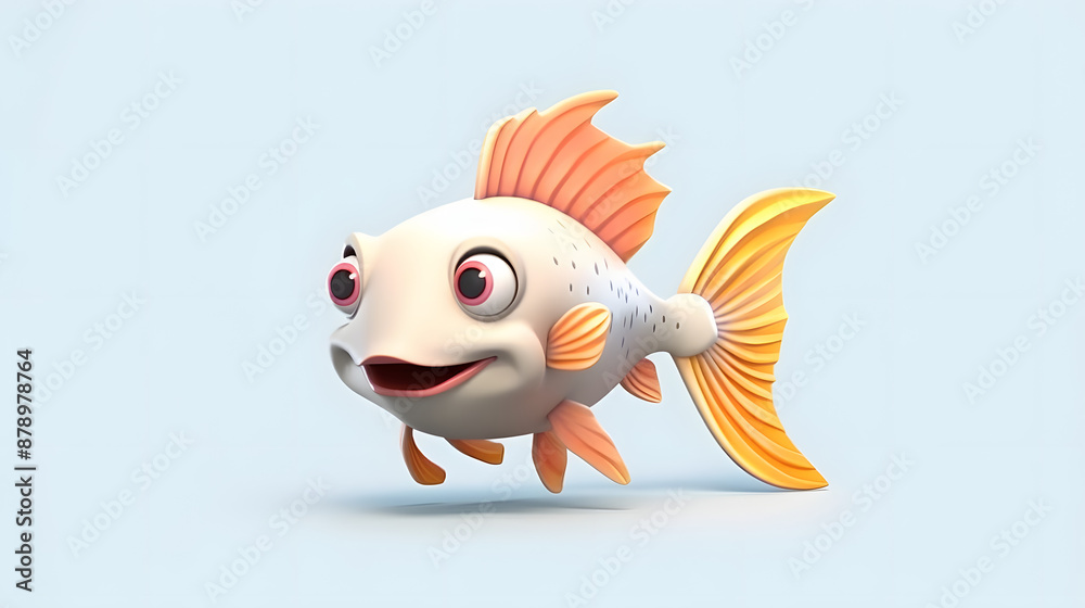 Catfish 3d cartoon style Catfish 3d cartoon style