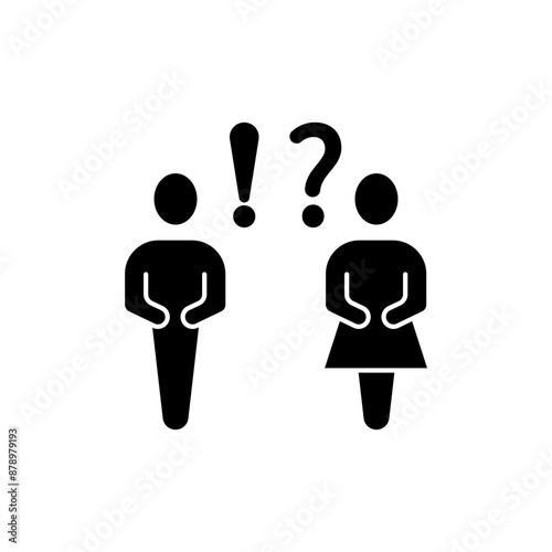 suprised concept line icon. Simple element illustration. suprised concept outline symbol design.