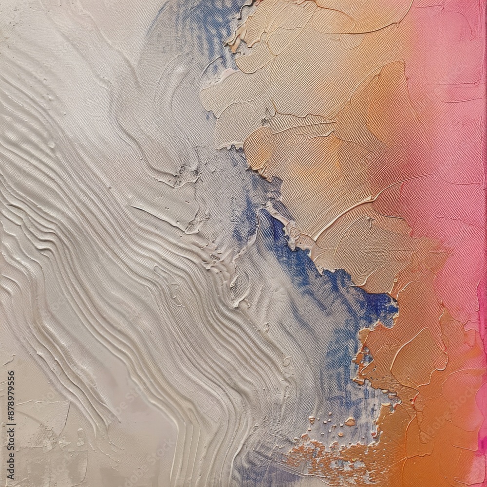 Abstract Textural Painting in Warm Tones Abstract Textural Painting in Warm Tones