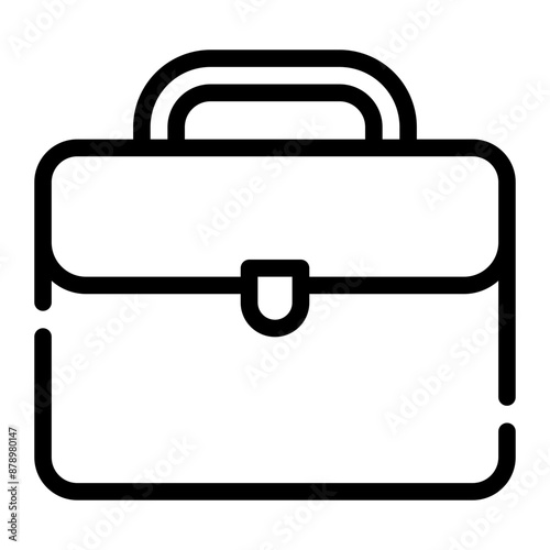 suitcase line icon