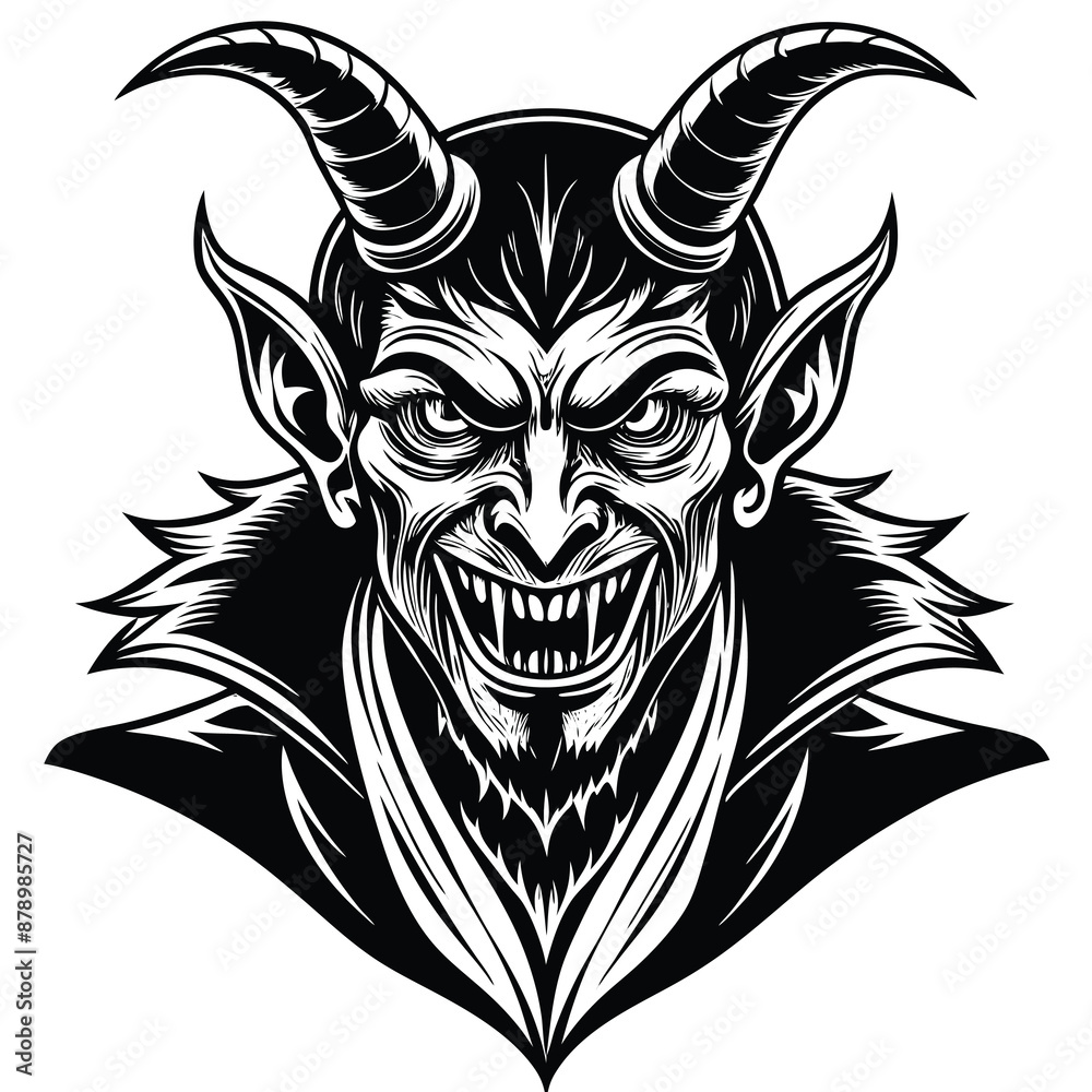 Obraz premium devil mythical creature vector illustration