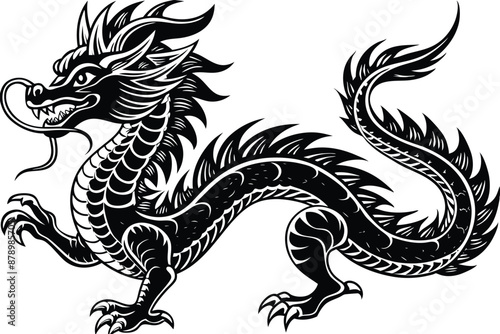 chinese dragon vector illustration