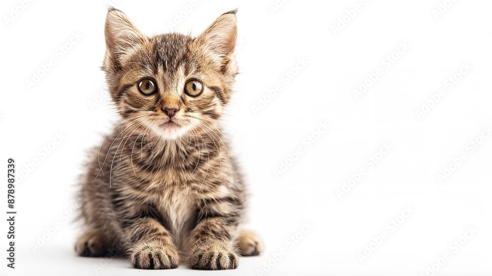 A Detailed Portrait of a Tabby Cat in Perfect Focus A Detailed Portrait of a Tabby Cat in Perfect Focus