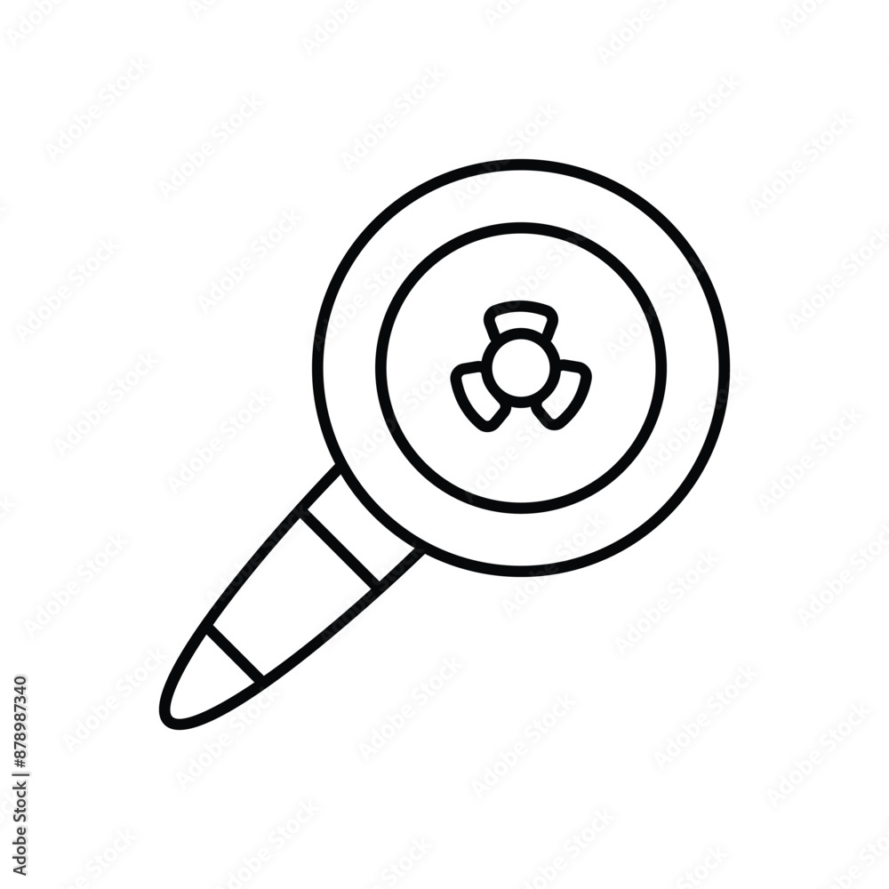 search icon design with white background stock illustration