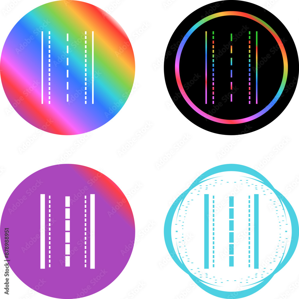 Runway Vector Icon Runway Vector Icon