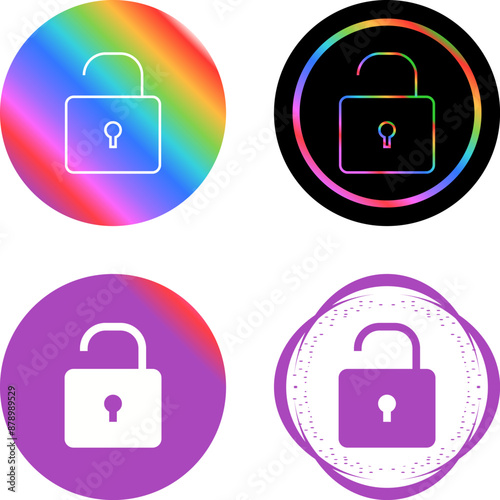 Open Lock Vector Icon