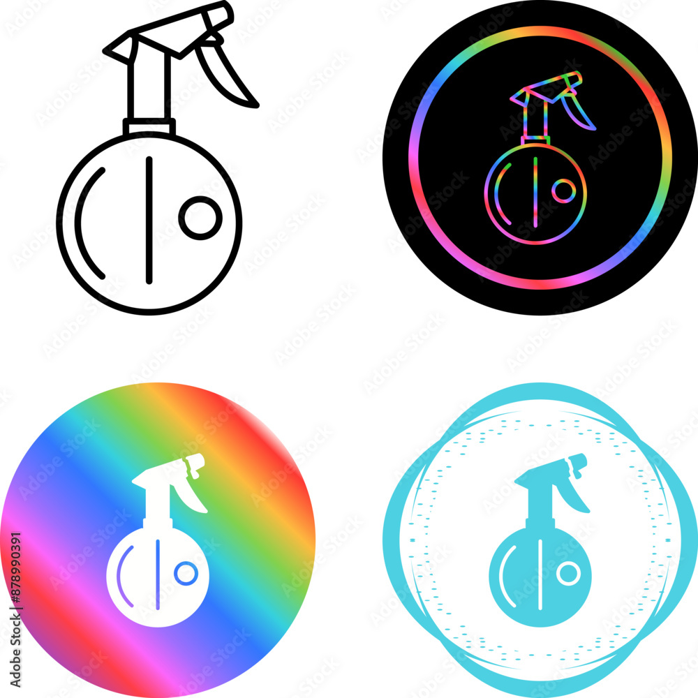 Water Spray bottle Vector Icon Water Spray bottle Vector Icon