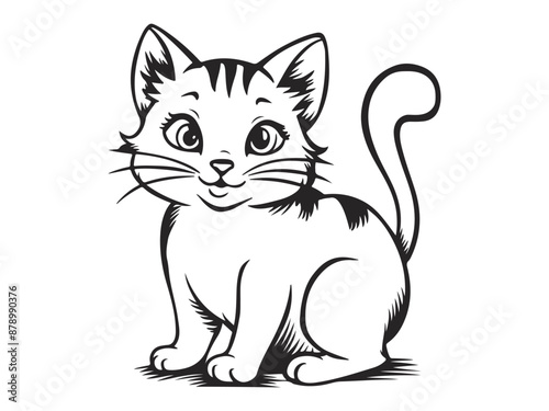 Happy International Cat Day! vector image.