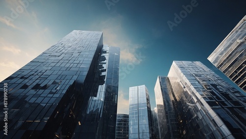 Wallpaper Mural Modern Corporate Skyscraper with Modern Business Office Towers
Jinan Central Business District High-rise Building
 Torontodigital.ca