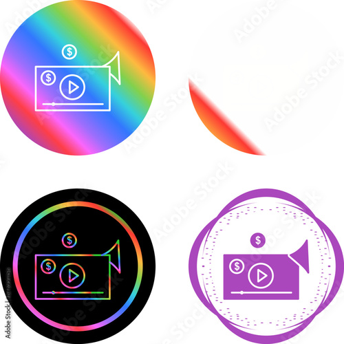 Video Marketing Vector Icon