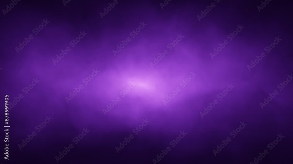 Dark violet cloud of smoke loop slow motion copy space background.