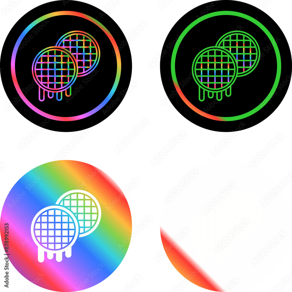 Waffle Vector Icon Waffle Vector Icon
