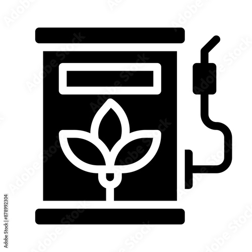 biofuel glyph icon