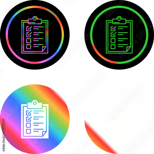 Checklist Vector Icon