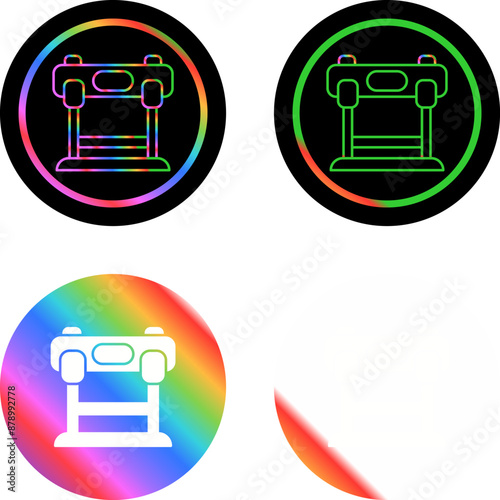 Hurdles Race Vector Icon
