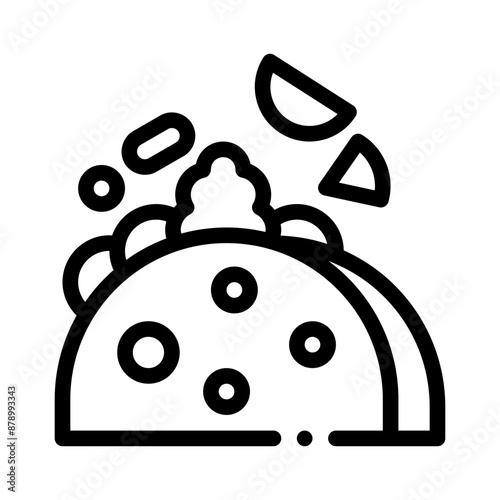 taco line icon