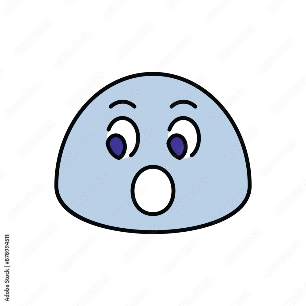 Surprised icon design with white background stock illustration Surprised icon design with white background stock illustration