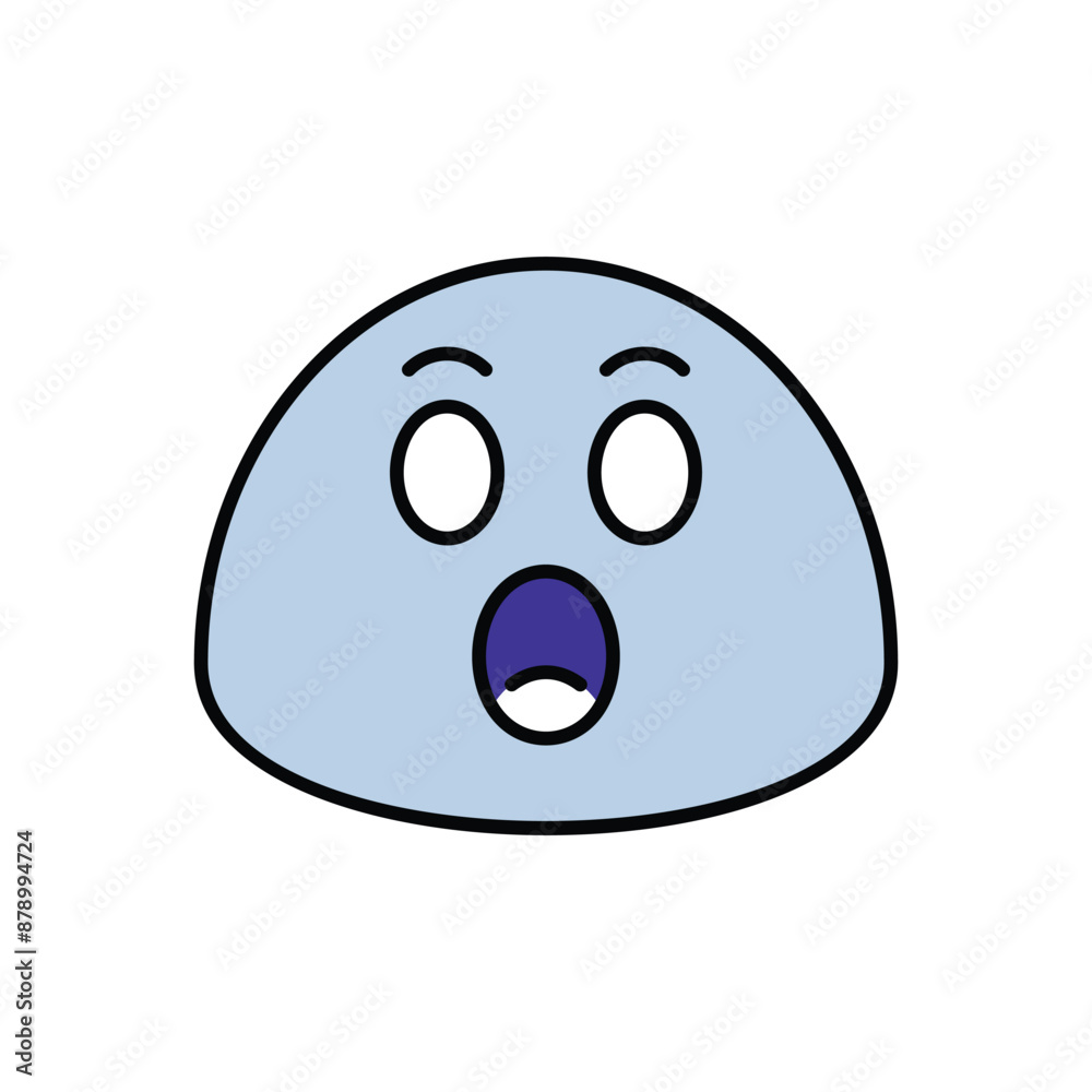 Fototapeta premium Wow icon design with white background stock illustration