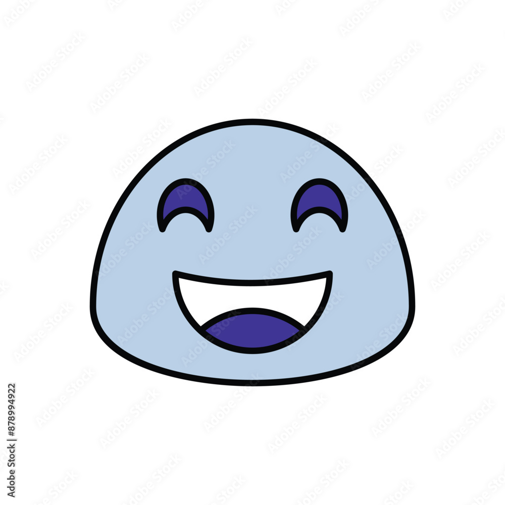 Happy icon design with white background stock illustration Happy icon design with white background stock illustration