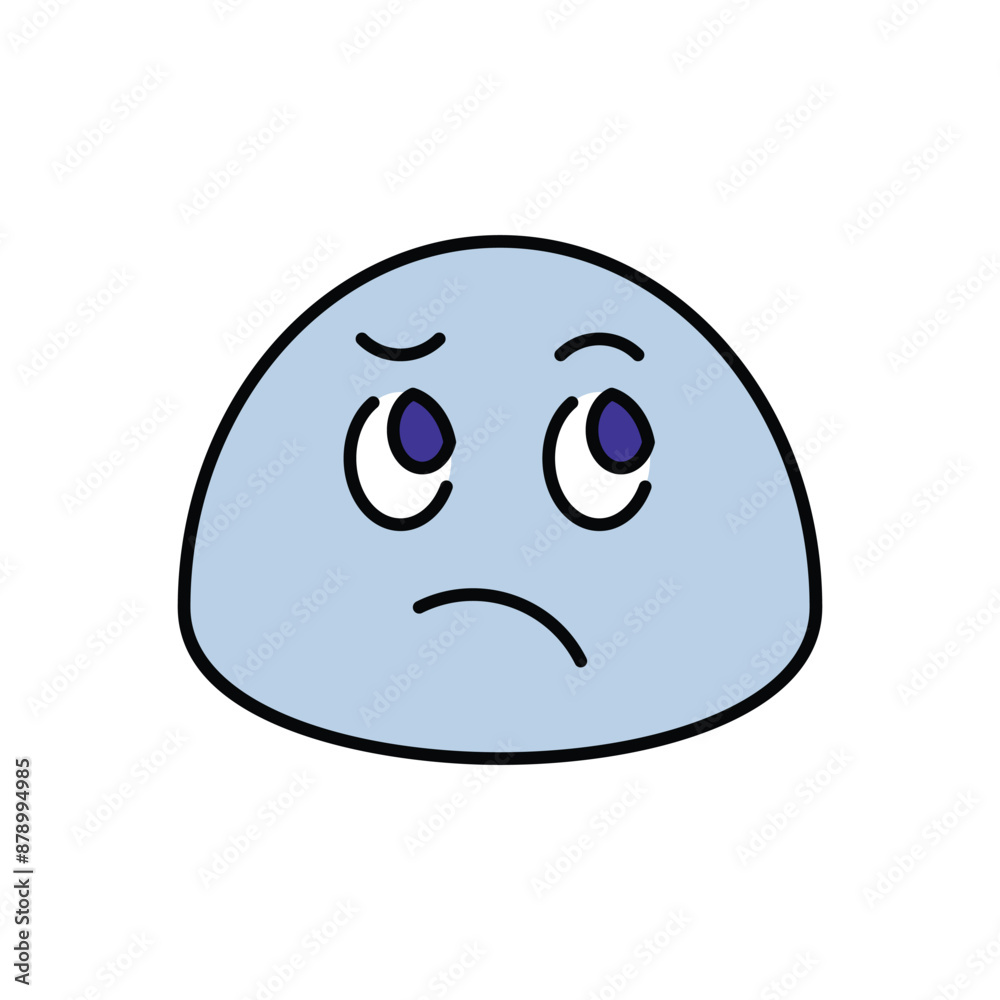 Fototapeta premium Confused icon design with white background stock illustration