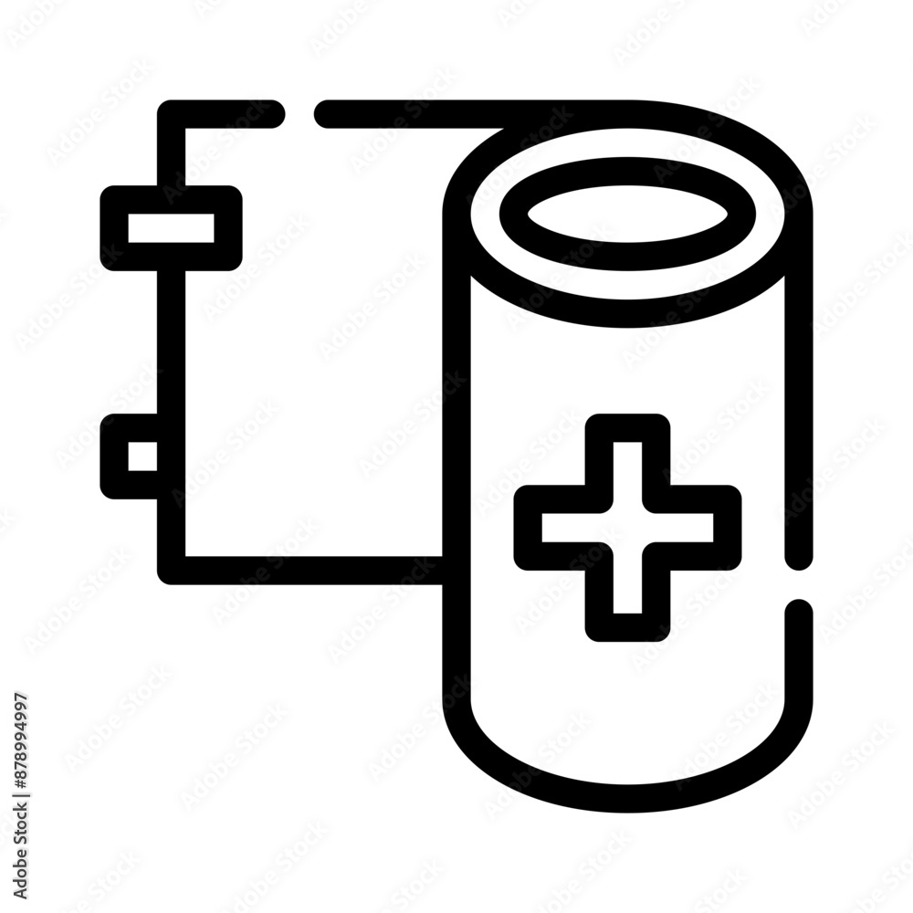 Fototapeta premium bandage line icon